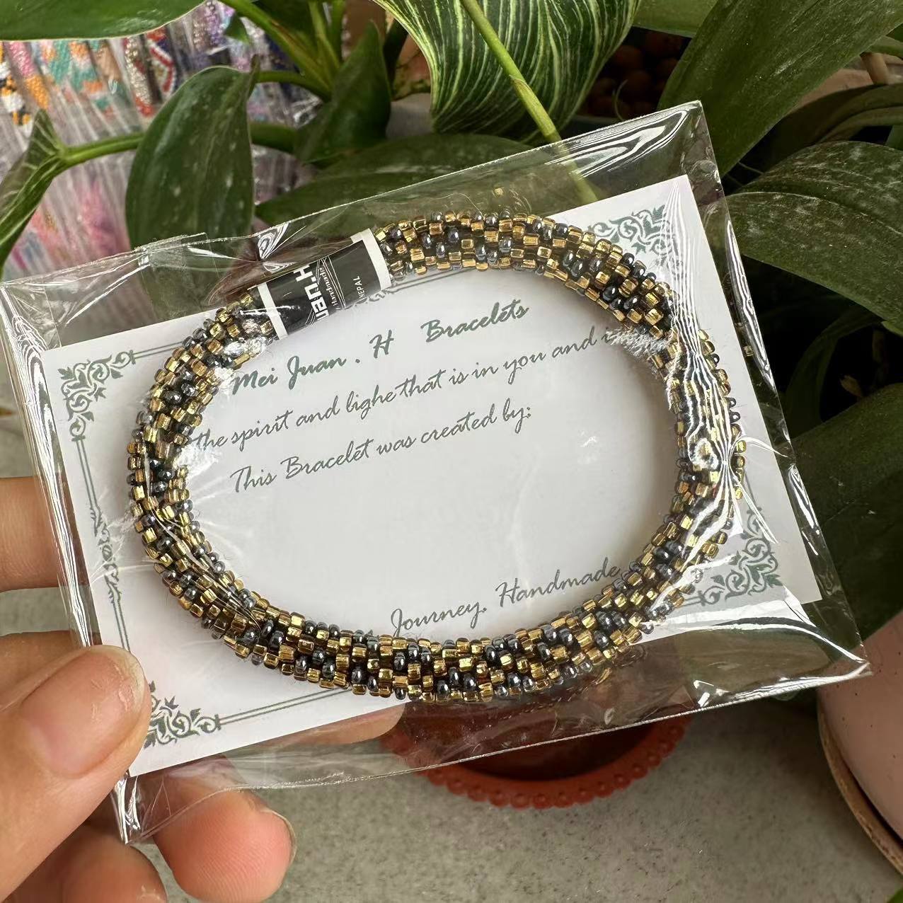 Wholesale Nepal Essential Oil Diffuser Japanese Hand-woven Beaded Bracelet